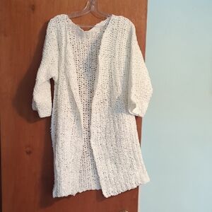 Elegant Cream Knit Cardigan